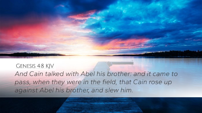 Genesis 4:8 Bible Commentary