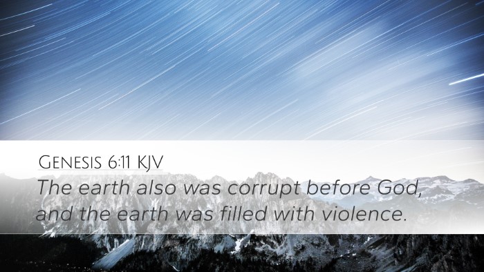 Genesis 6:11 Bible Commentary