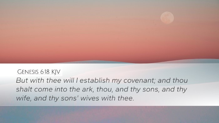 Genesis 6:18 Bible Commentary