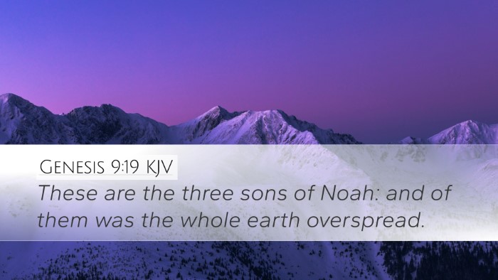 Genesis 9:19 Bible Commentary