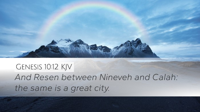 Genesis 10:12 Bible Commentary