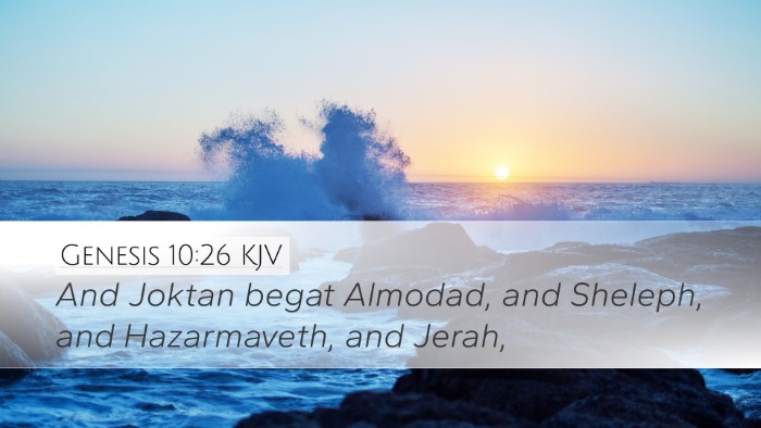 Genesis 10:26 Bible Commentary