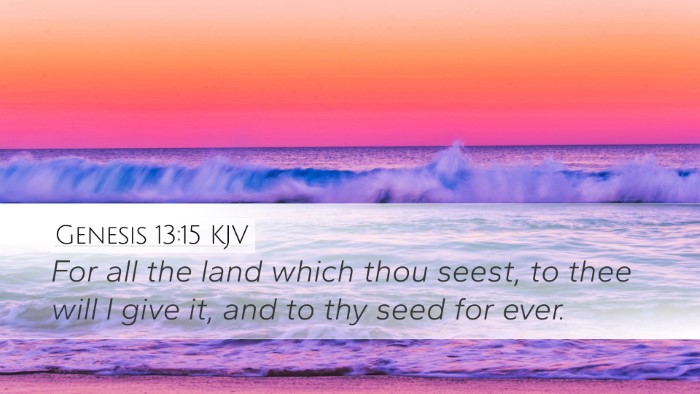 Genesis 13:15 Bible Commentary