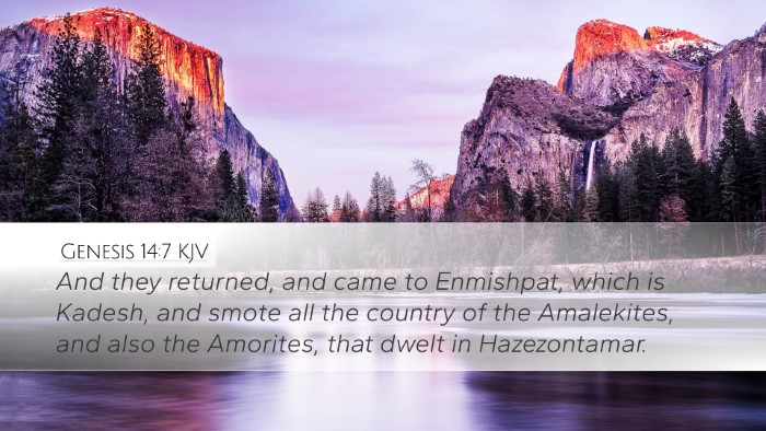 Genesis 14:7 Bible Commentary