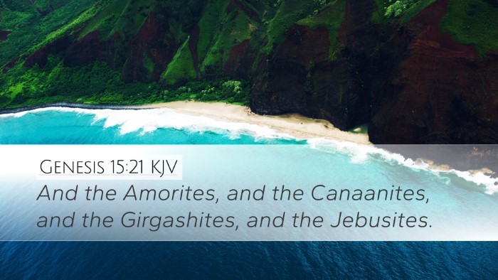 Genesis 15:21 Bible Commentary