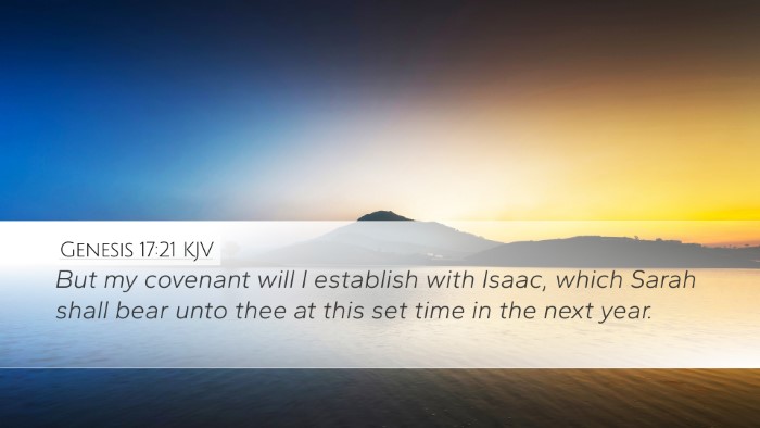 Genesis 17:21 Bible Commentary