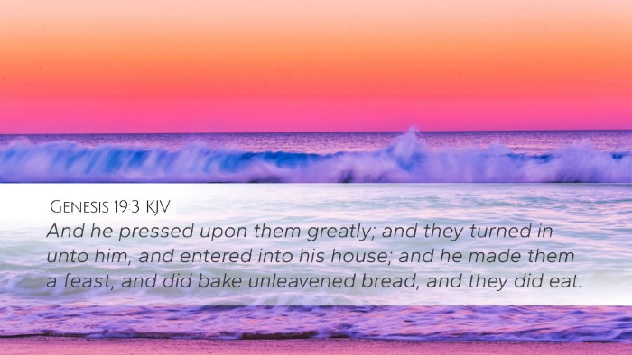 Genesis 19:3 Bible Commentary