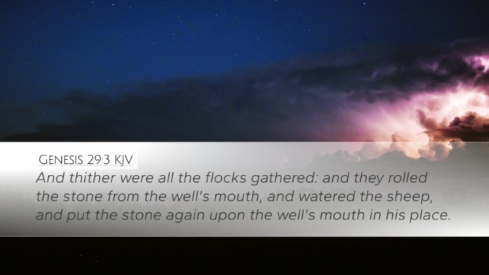 Genesis 29:3 Bible Commentary