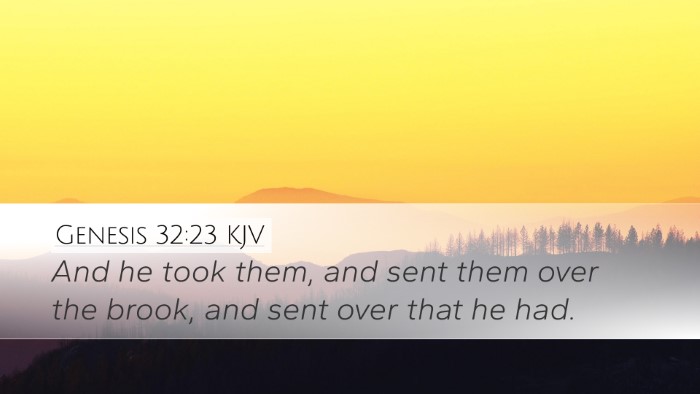 Genesis 32:23 Bible Commentary