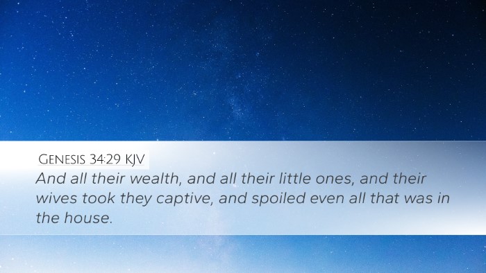 Genesis 34:29 Bible Commentary