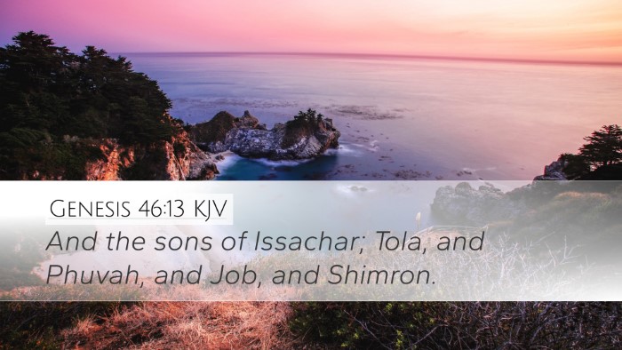 Genesis 46:13 Bible Commentary