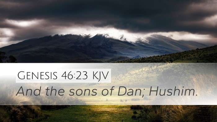 Genesis 46:23 Bible Commentary