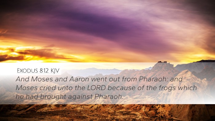 Exodus 8:12 Bible Commentary