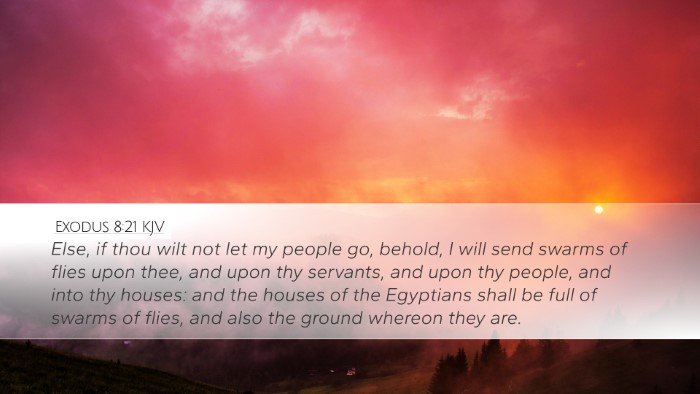 Exodus 8:21 Bible Commentary