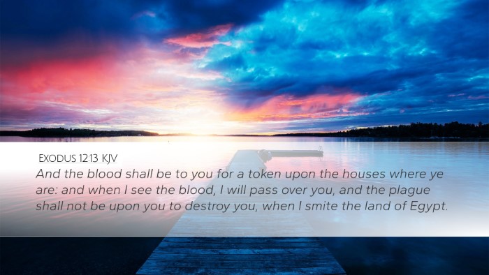 Exodus 12:13 Bible Commentary