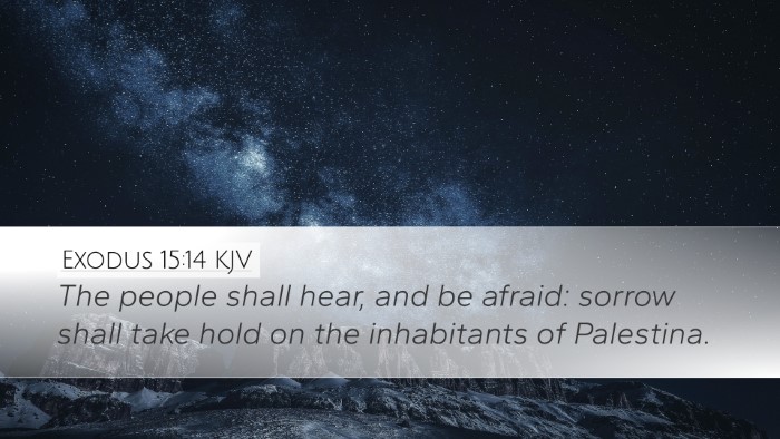 Exodus 15:14 Bible Commentary