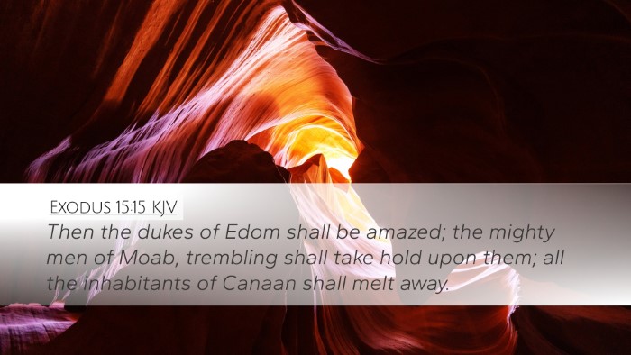 Exodus 15:15 Bible Commentary