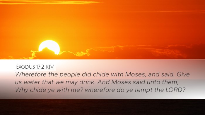 Exodus 17:2 Bible Commentary