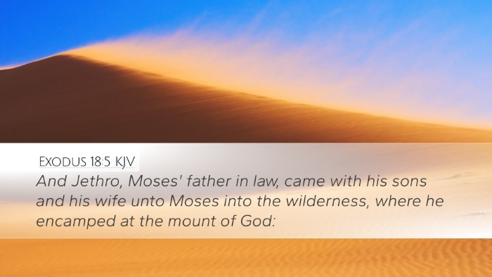 Exodus 18:5 Bible Commentary