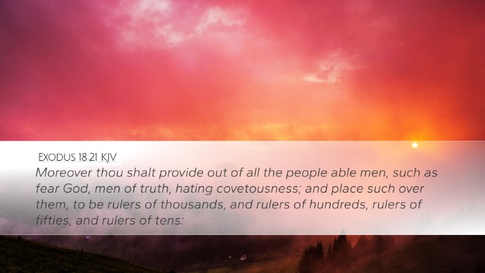 Exodus 18:21 Bible Commentary