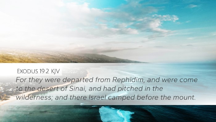 Exodus 19:2 Bible Commentary