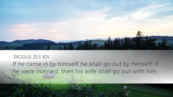 Exodus 21:3 Bible Commentary