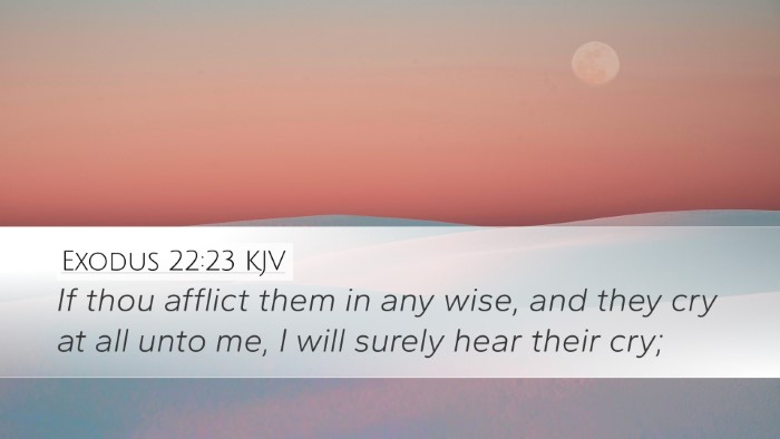 Exodus 22:23 Bible Commentary