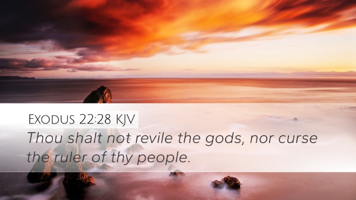 Exodus 22:28 Bible Commentary