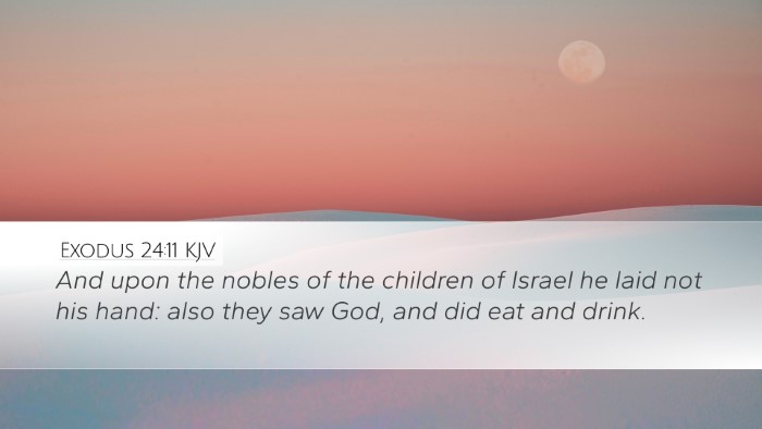 Exodus 24:11 Bible Commentary