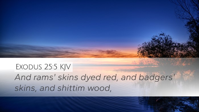 Exodus 25:5 Bible Commentary