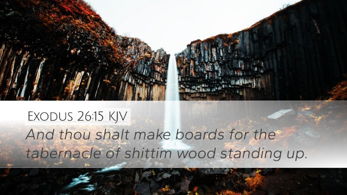 Exodus 26:15 Bible Commentary