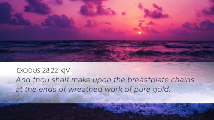 Exodus 28:22 Bible Commentary