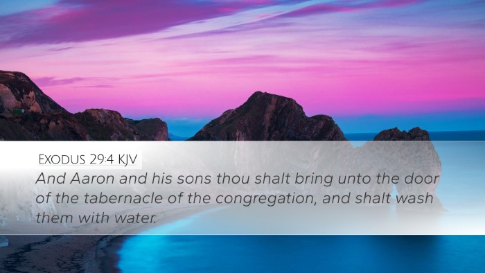 Exodus 29:4 Bible Commentary