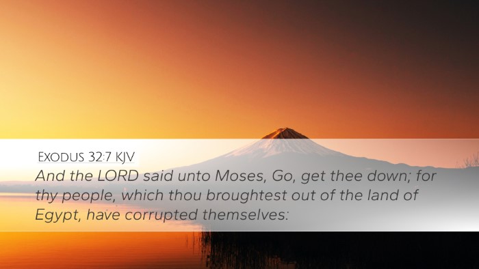 Exodus 32:7 Bible Commentary