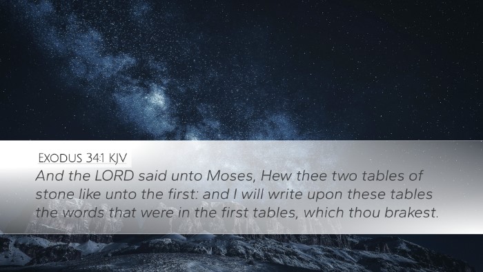 Exodus 34:1 Bible Commentary