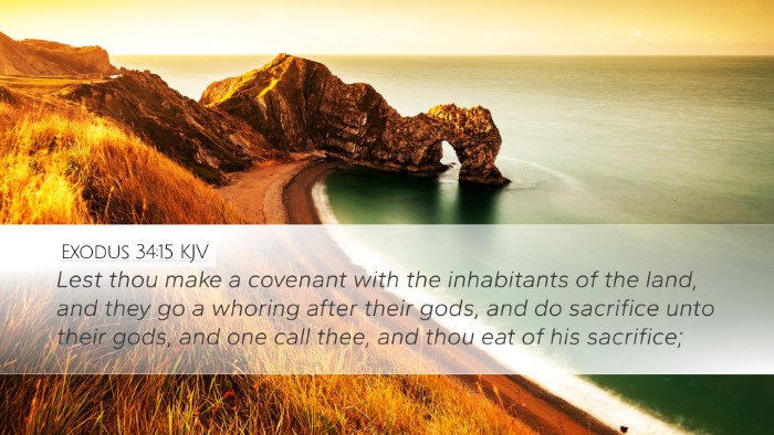 Exodus 34:15 Bible Commentary