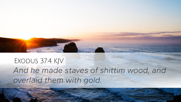 Exodus 37:4 Bible Commentary