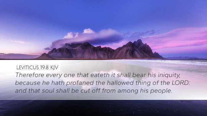 Leviticus 19:8 Bible Commentary