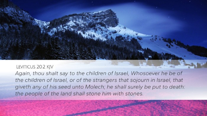 Leviticus 20:2 Bible Commentary