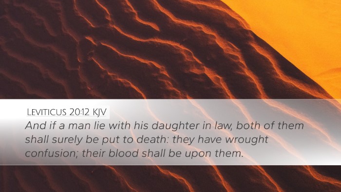 Leviticus 20:12 Bible Commentary