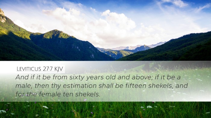 Leviticus 27:7 Bible Commentary