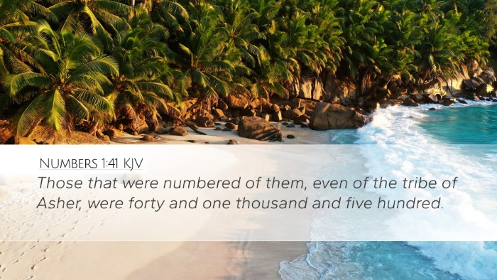 Numbers 1:41 Bible Commentary