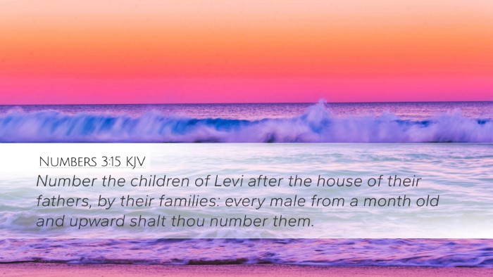 Numbers 3:15 Bible Commentary