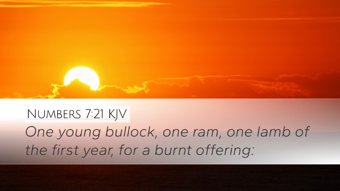 Numbers 7:21 Bible Commentary