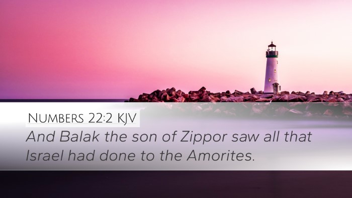 Numbers 22:2 Bible Commentary