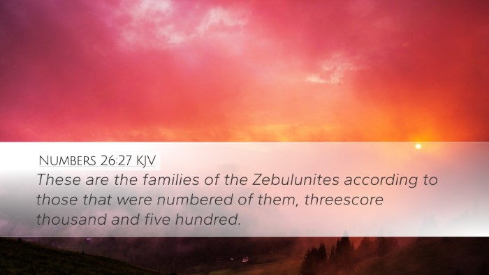 Numbers 26:27 Bible Commentary