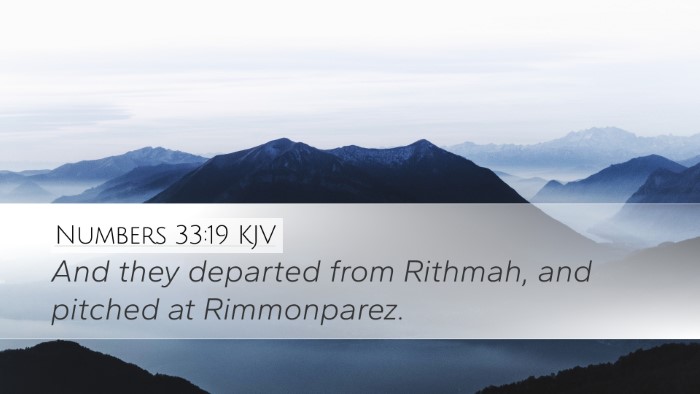 Numbers 33:19 Bible Commentary