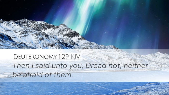 Deuteronomy 1:29 Bible Commentary