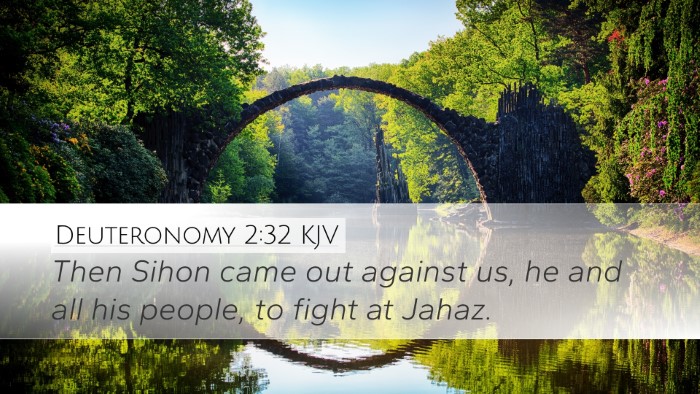 Deuteronomy 2:32 Bible Commentary