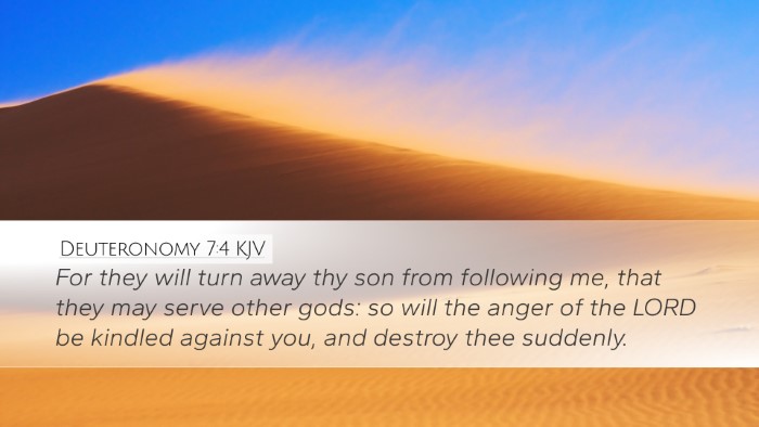 Deuteronomy 7:4 Bible Commentary